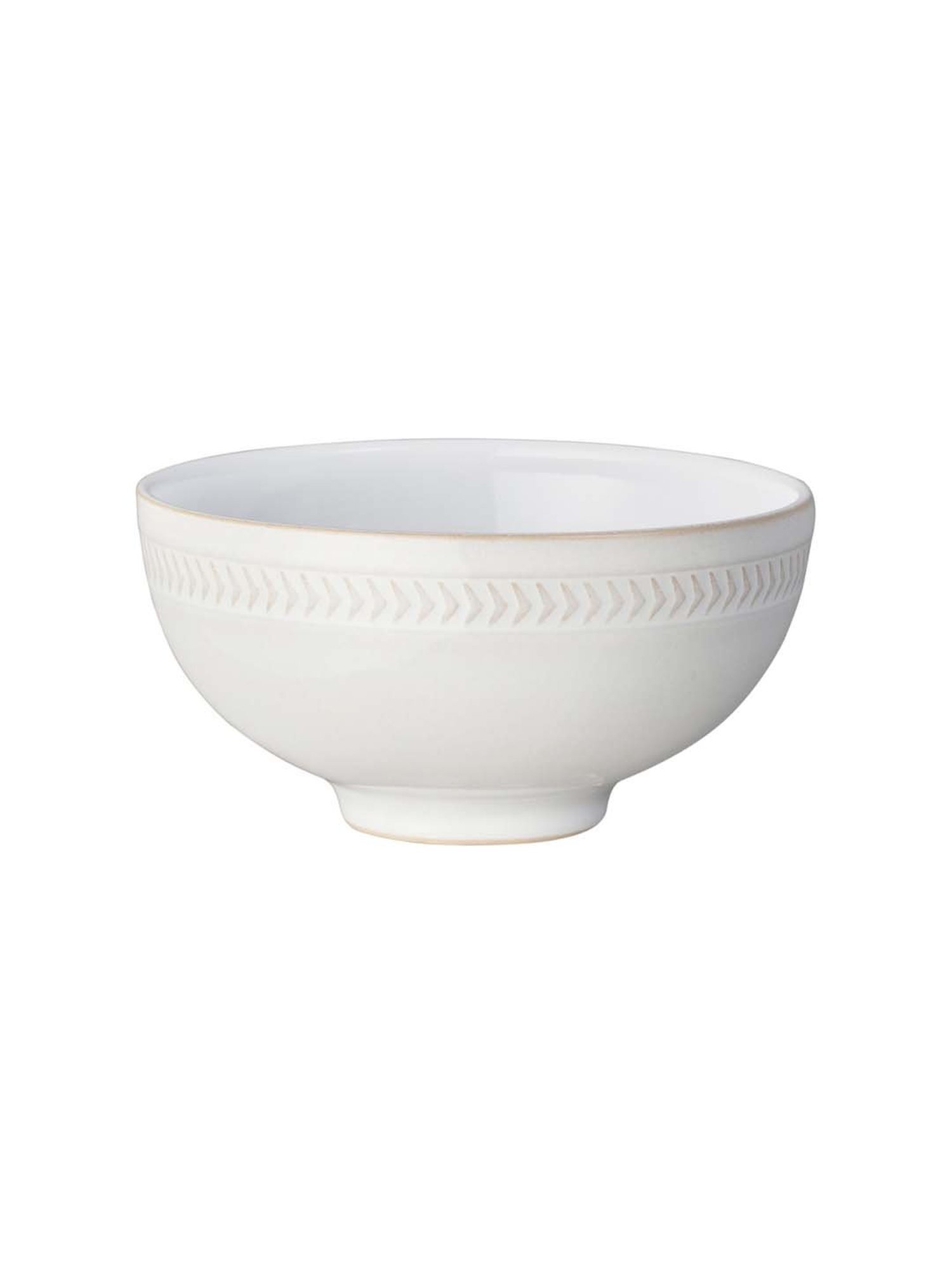 DENBY Natural Canvas White Stoneware Rice Bowl (480 ml) - Set of 1