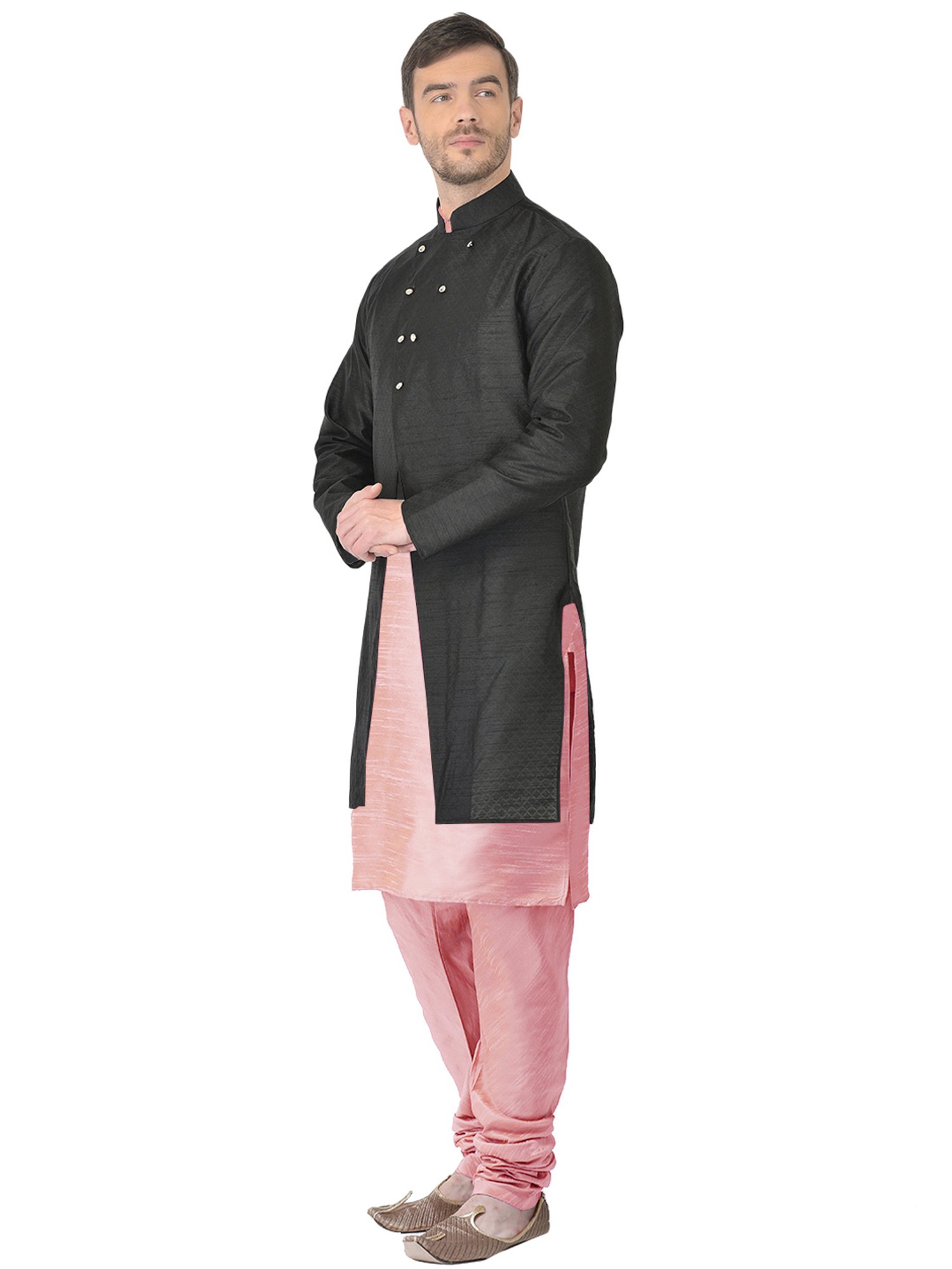 SG RAJASAHAB Multi Regular Fit Self Pattern Kurta Set