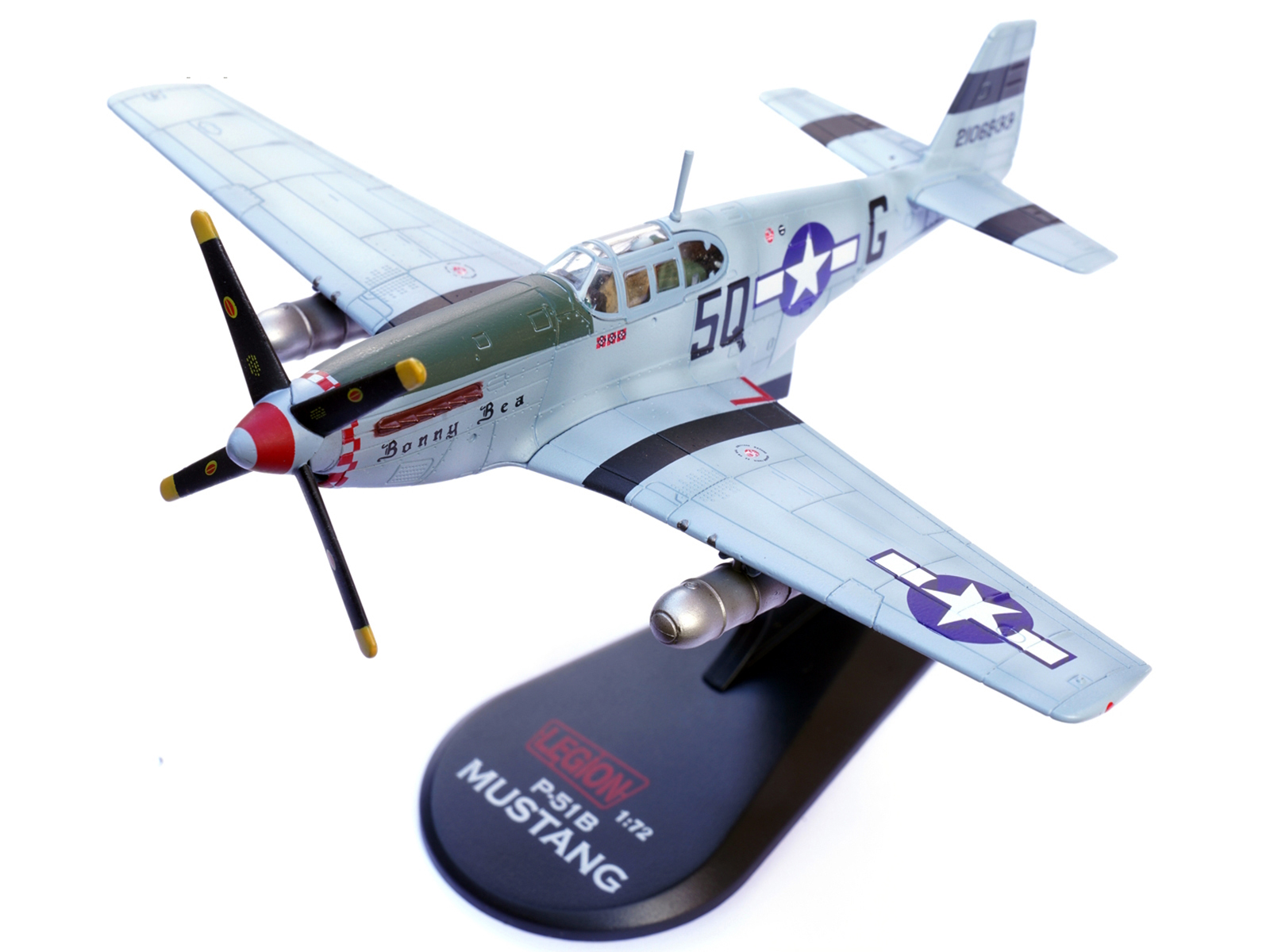 North American P-51D Mustang Fighter Aircraft "Lt. Col. McComas 118th Tactical Reconnaissance Squadron 23rd Fighter Group China" (1945) United States Army Air Force "Air Power Series" 1/48 Diecast Model by Hobby Master