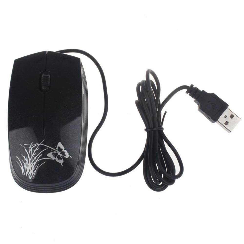 2018 HOT Fashion USB 2.0 Wired Mini Optical LED Mouse For PC and Laptop Computers Gamer Mice For PC Laptop Desktop Drops