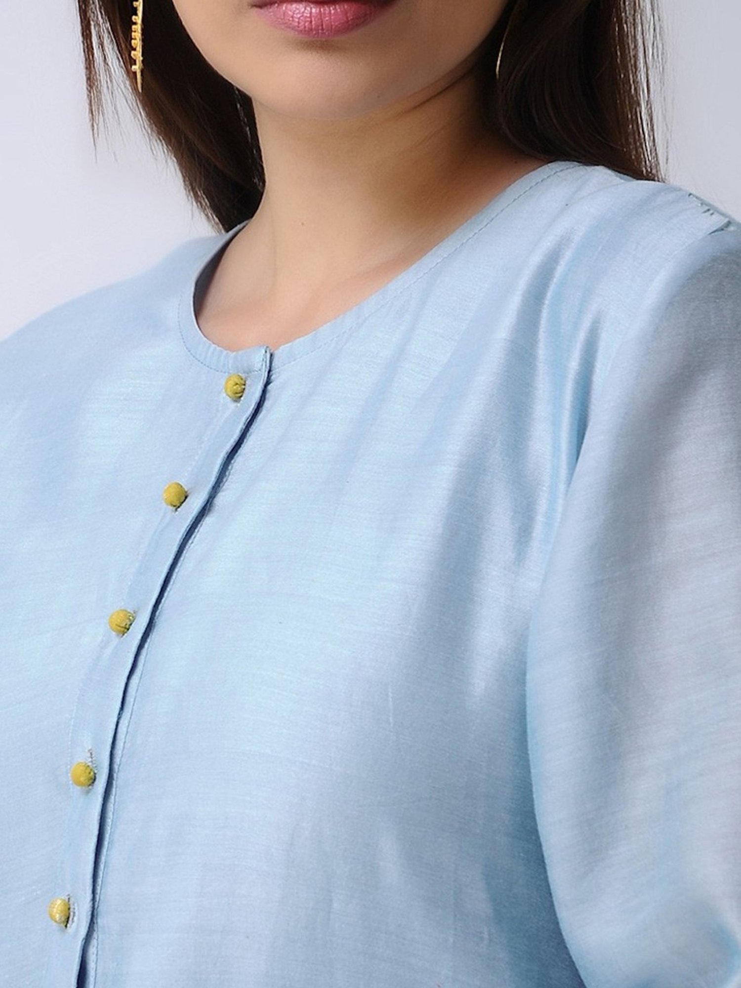 Smriti Gupta Kapaas Light Blue Anarkali