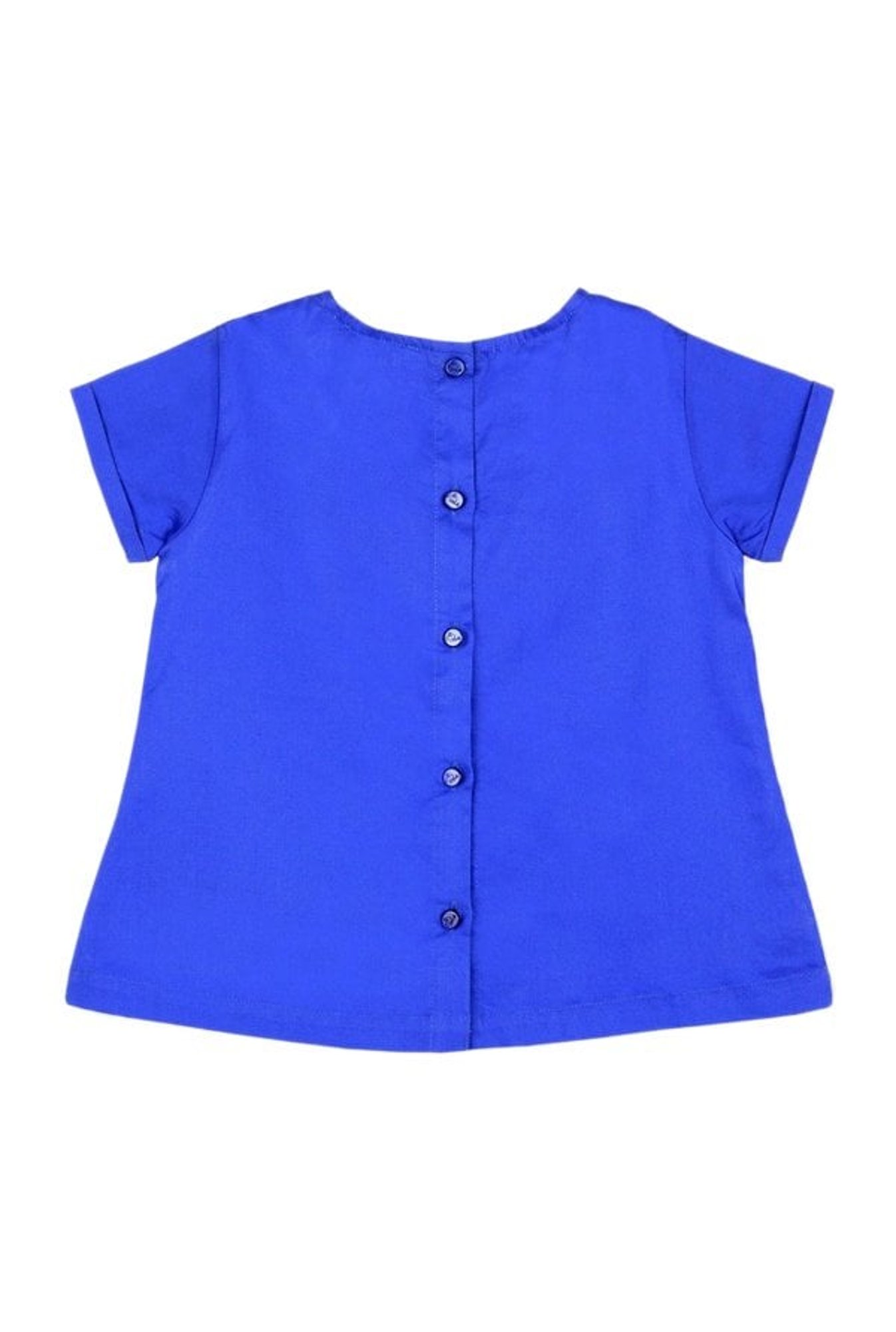 Cherry Crumble by Nitt Hyman Kids Blue Embellished Top