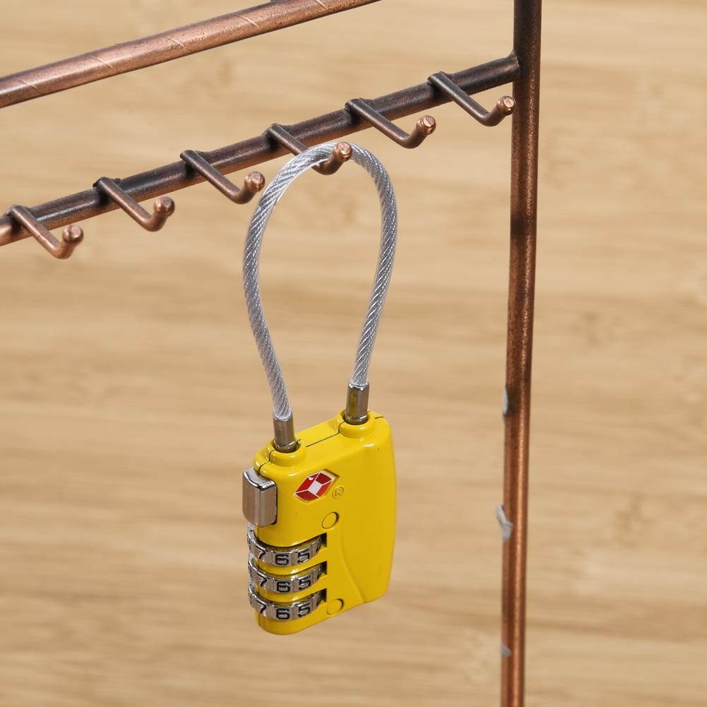 3 Dial Digit Number Combination Password Lock Travel Security Protect Locker Travel Lock for Luggage/Bag/Backpack/Drawer