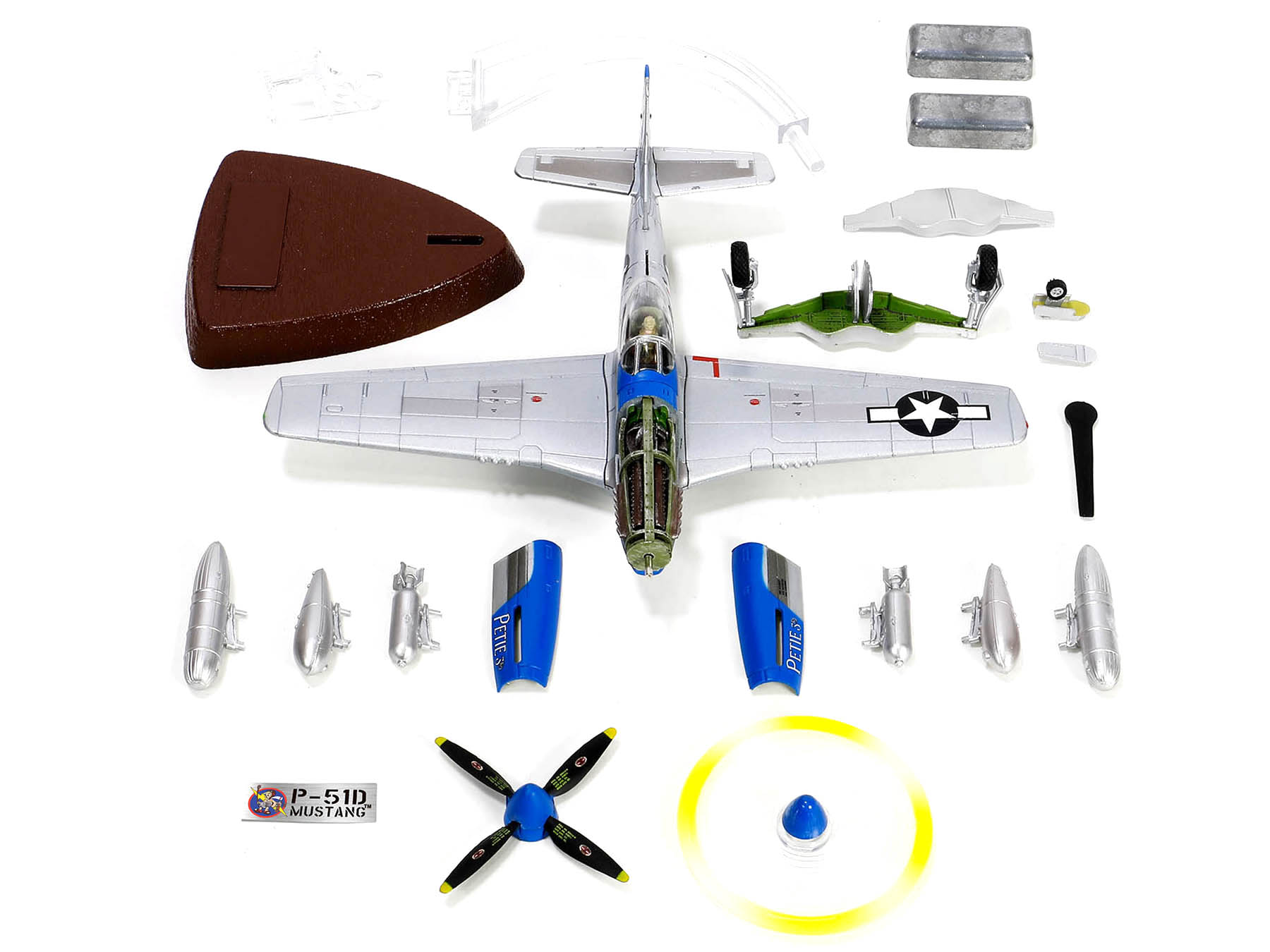 North American P-51D Mustang Fighter Aircraft "Lt. Col. McComas 118th Tactical Reconnaissance Squadron 23rd Fighter Group China" (1945) United States Army Air Force "Air Power Series" 1/48 Diecast Model by Hobby Master