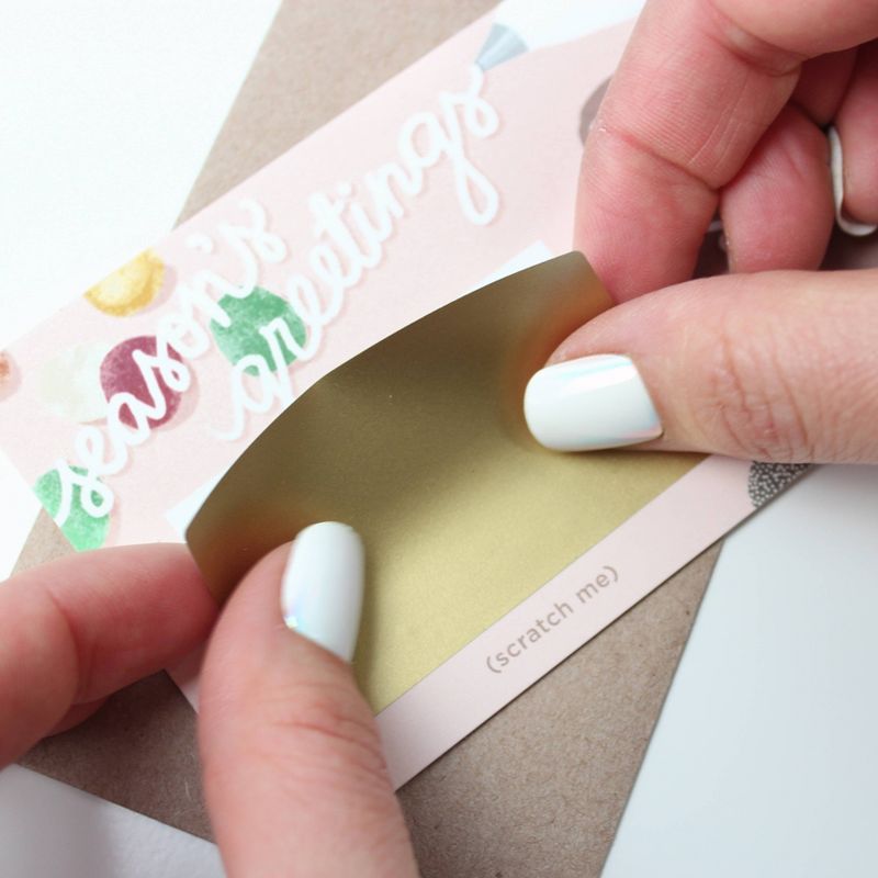 Assorted Holiday Scratch off Mini Note Cards