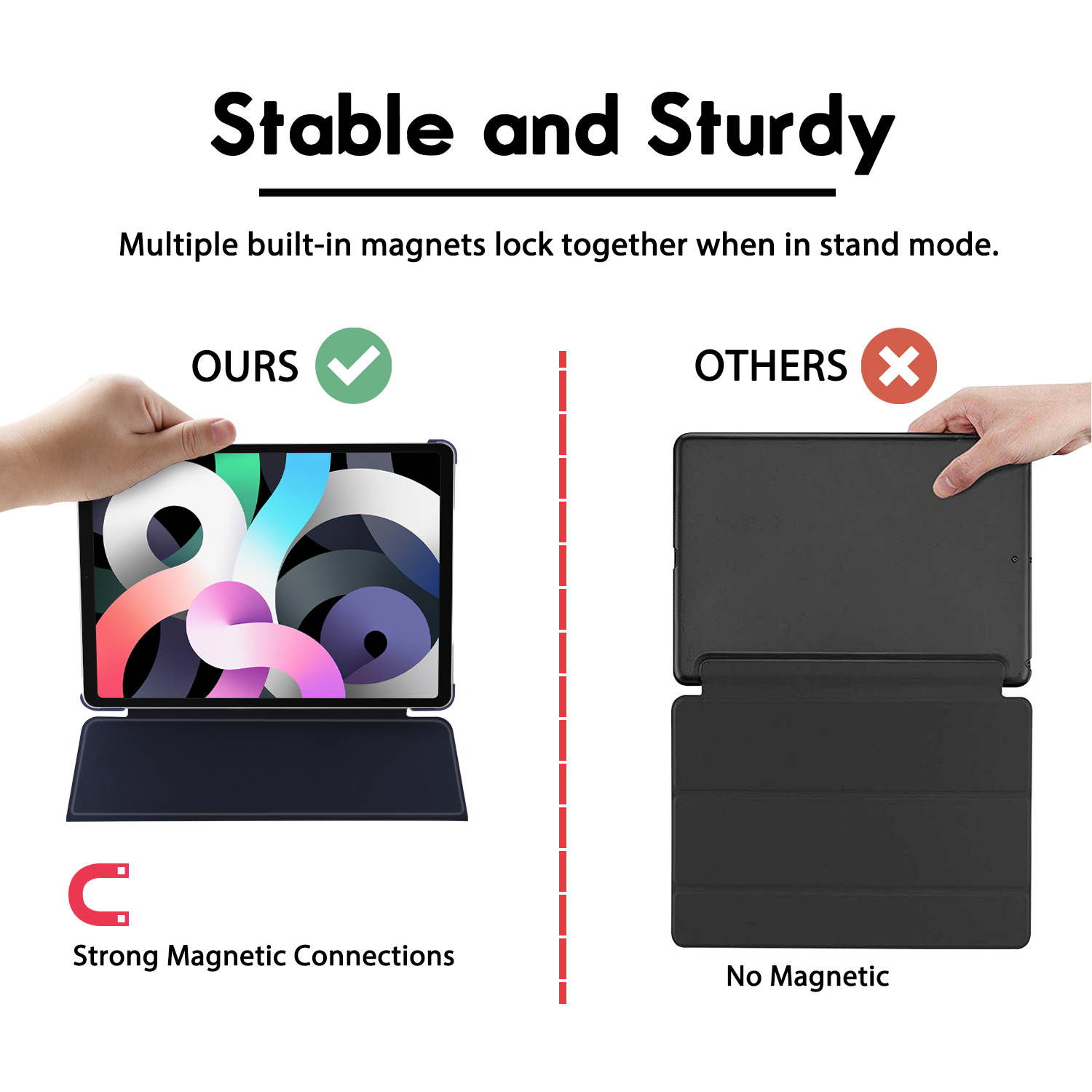 DONWELL For Apple iPad &nbsp;Air&nbsp;4th 10.9&nbsp;inch&nbsp;2020, iPad&nbsp;Pro&nbsp;11&nbsp;inch&nbsp;2018, iPad&nbsp;Pro&nbsp;11&nbsp;inch&nbsp;2020 Leather&nbsp;Case&nbsp;Shockproof Stand&nbsp;Tablet&nbsp;Cover Blue