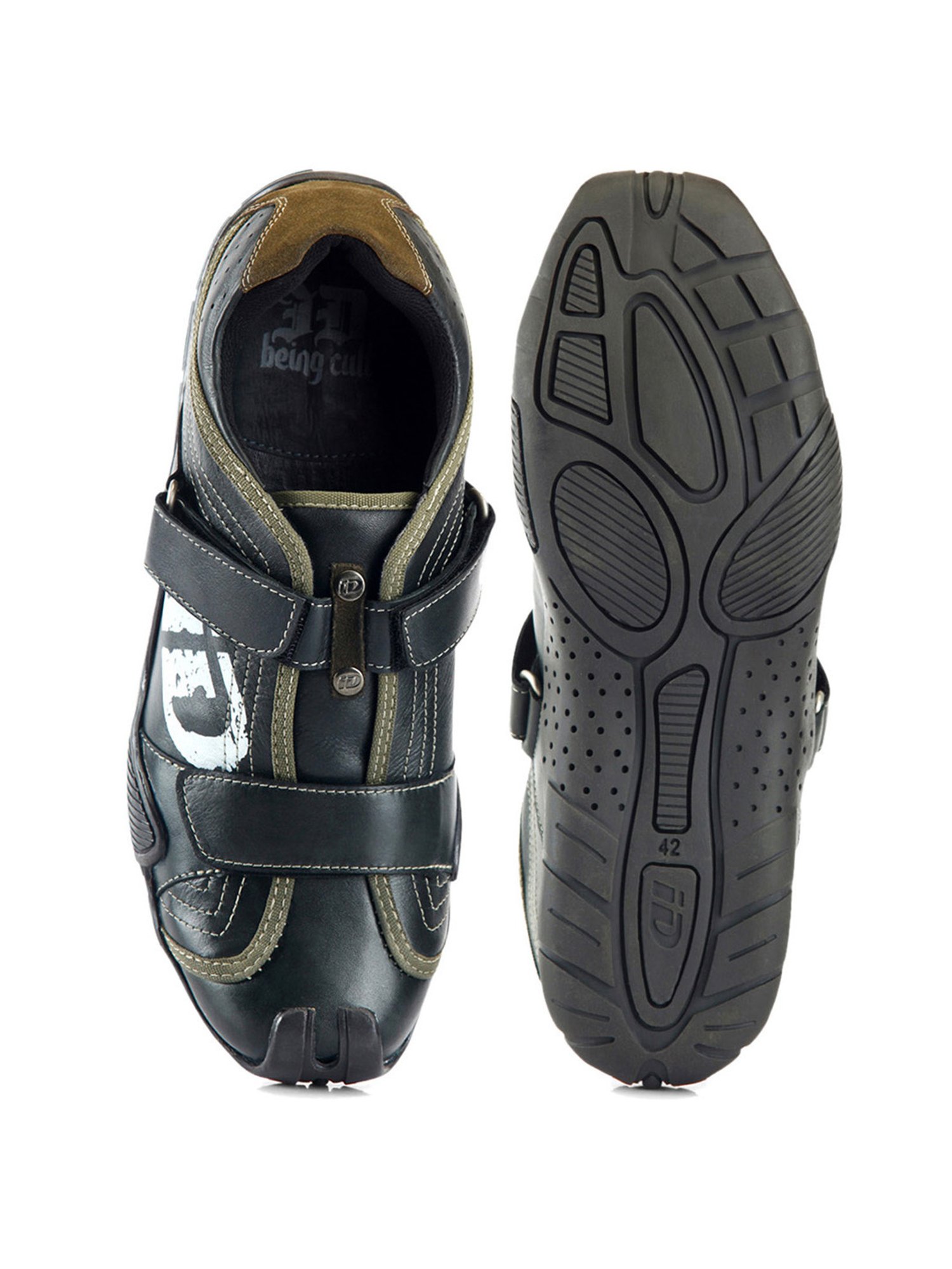 ID Men's Charcoal Casual Loafers