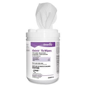 Diversey Oxivir TB Disinfectant Wipes 6 x 7 White 160/Canister 12 Canisters