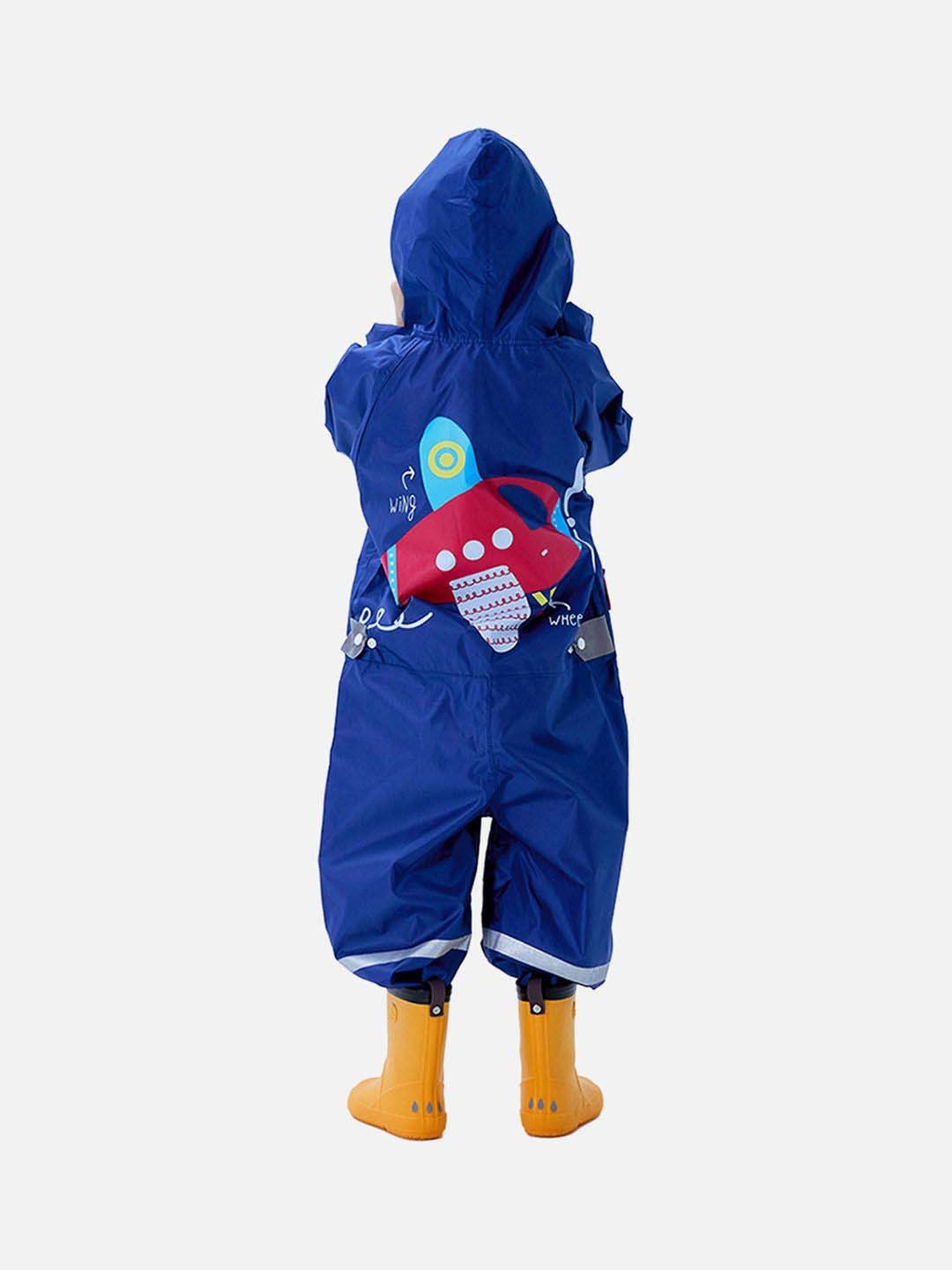 Little Surprise Box Kids Pink Printed Full Sleeves Raincoat