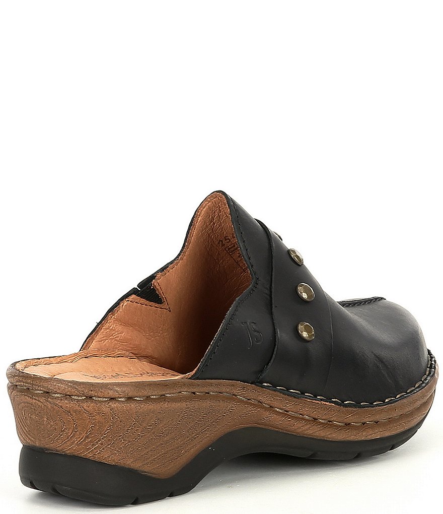 Josef Seibel Cat 53 Studded Leather Clogs