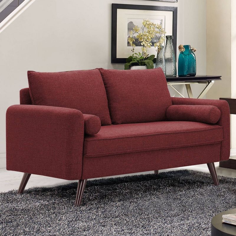 Christine Loveseat Burgundy - Lifestyle Solutions