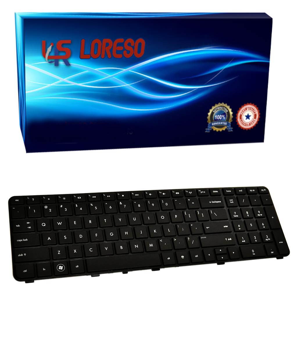 Loreso Compatible Laptop Keyboard Replacement For HP Pavilion DV7-4000 641511-001 605344-001 593298-001 608558-001 (Black, no frame)