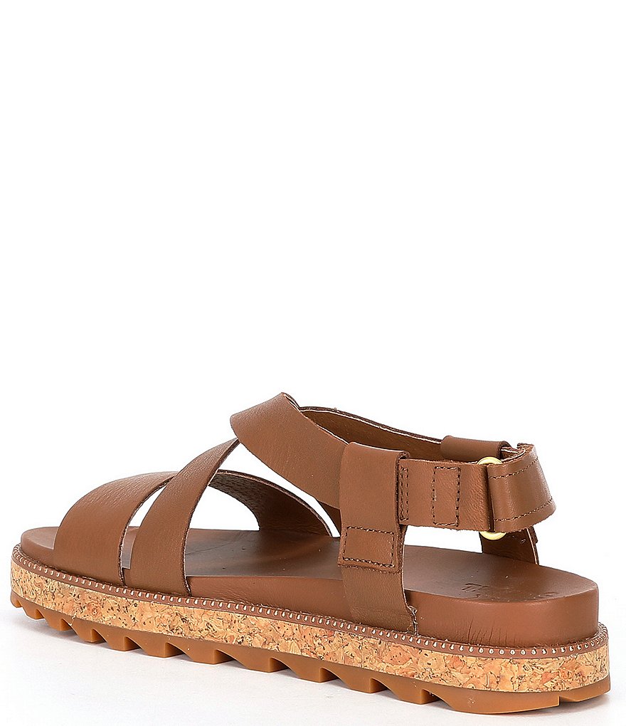 Sorel Roaming Leather Criss Cross Sandals