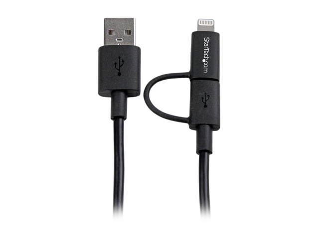 VisionTek 900784 Black Lightning to USB Black 1 Meter Cable - 5 Pack