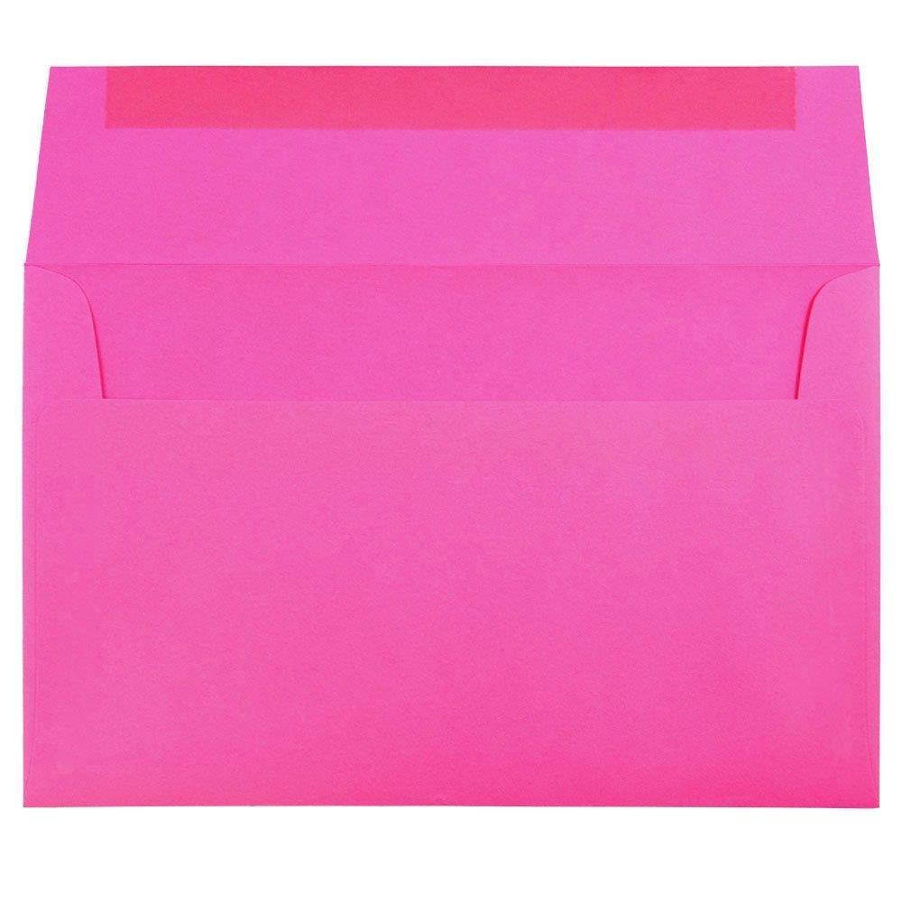 JAM PAPER A10 Colored Invitation Envelopes - 6 x 9 1/2 - Ultra Fuchsia Pink - 25/Pack