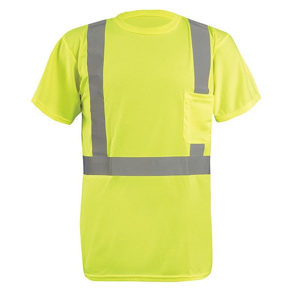 OCCUNOMIX LUX-SSETP2B-Y4X T-Shirt,Mens,4XL,Yellow
