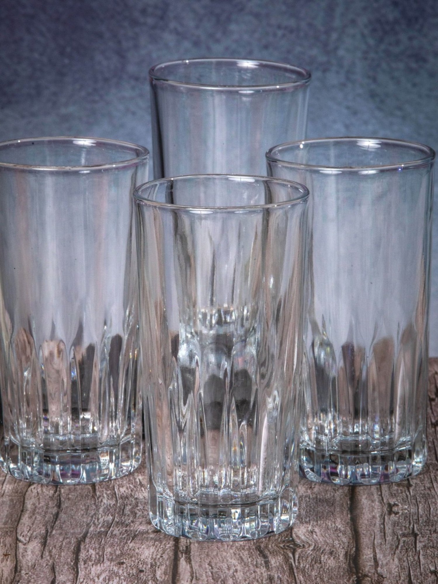 ROXX Transparent Glass Tumbler - Set of 6 (340ml)