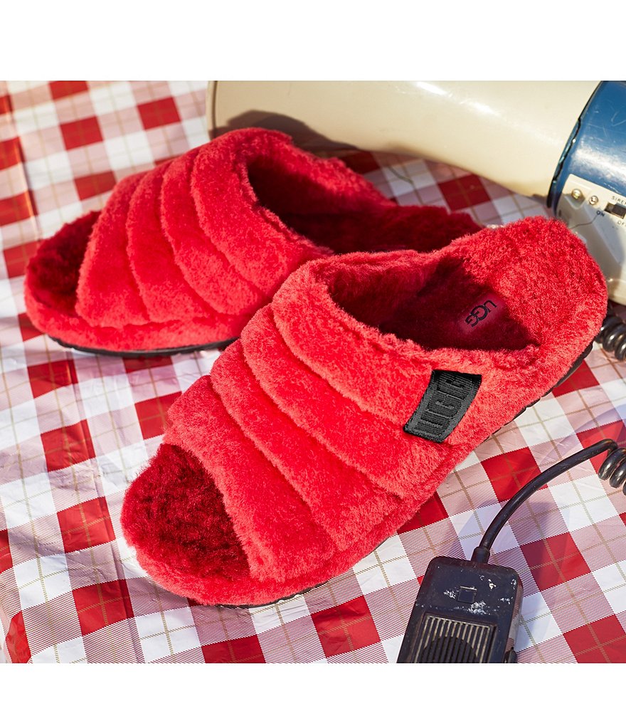 UGG&reg; Men's Scuff Logo Suede Slippers