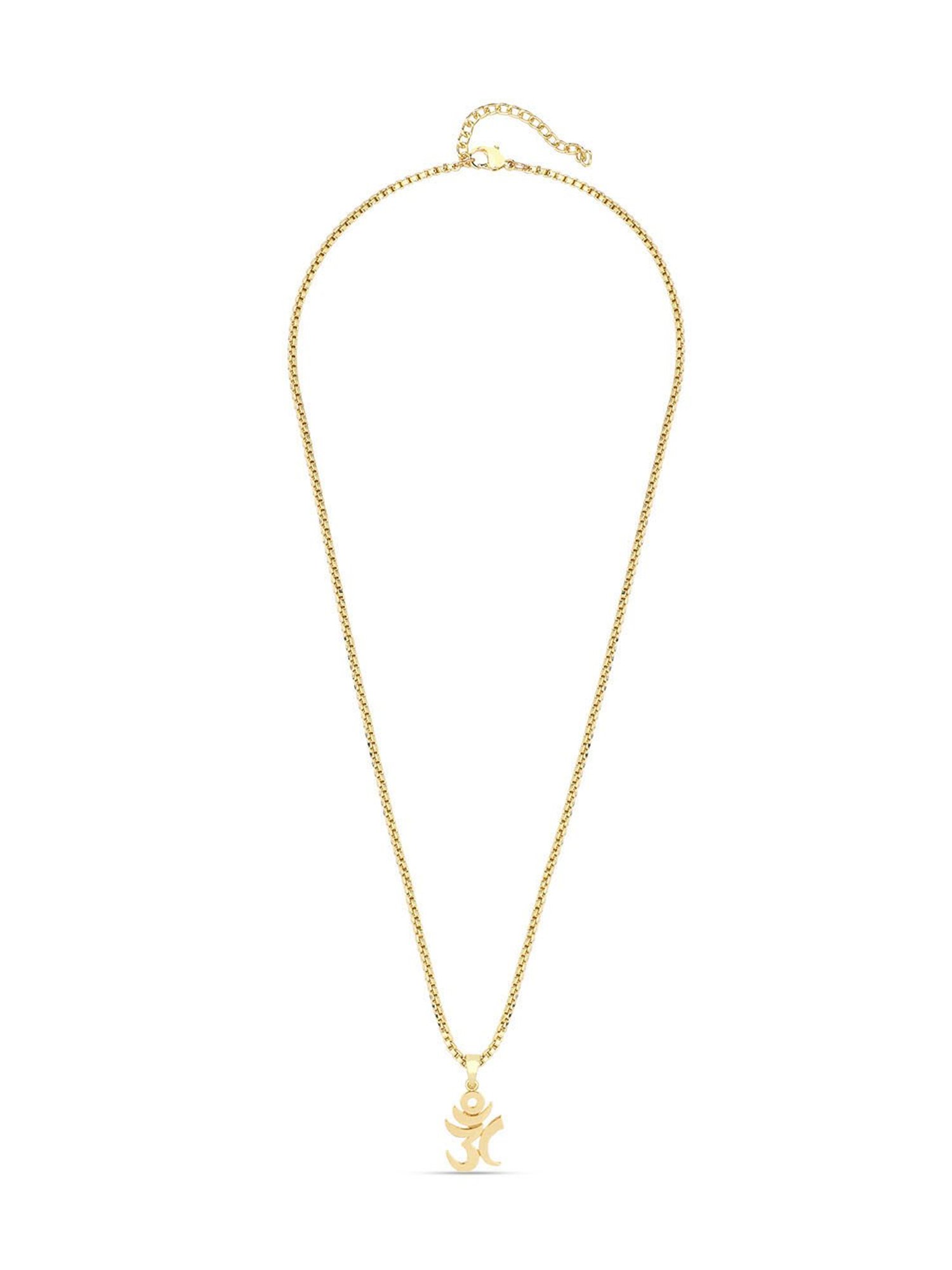 The Bro Code Gold-Plated OM Pendant Necklace for Men