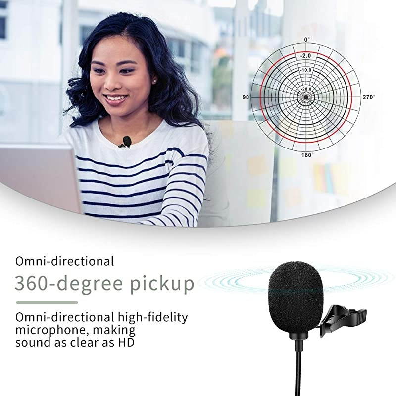TypeC  Lavalier MicrophoneProfessional Omnidirectional Mic for iPhoneAndroidsCameras and LaptopNo Battery RequiredPerfect Camera Microphone for Recording YouTubeVideoVlogging