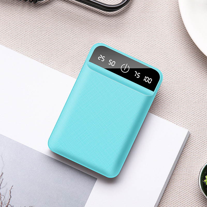 6,000mAh Power Bank Dual USB Output Portable Charger Powerbank Mini Charging Power Bank Travel External Mobile Battery Pack