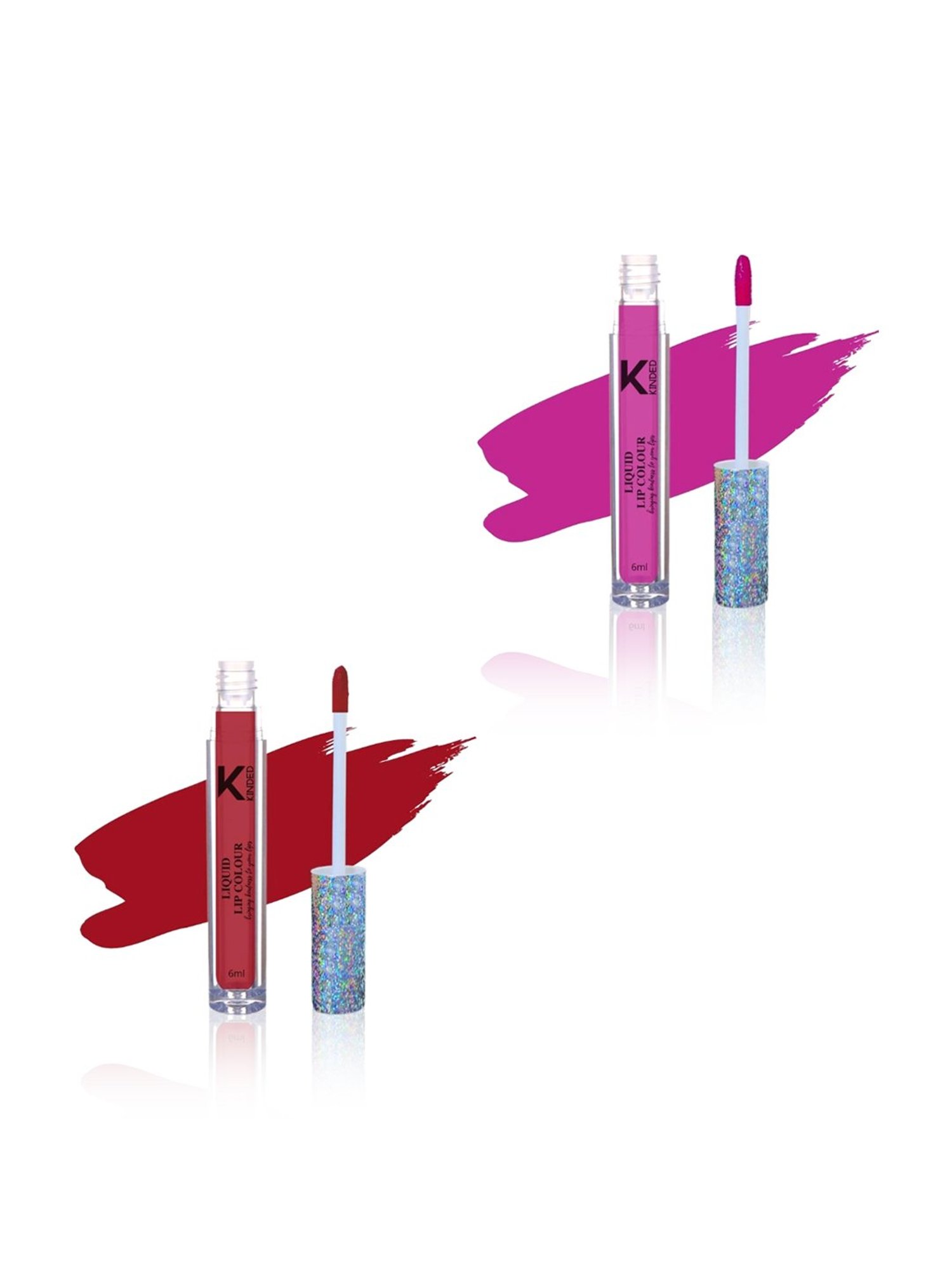 KINDED Liquid Lip Colour 02 More Magenta & 09 More Maroon Combo