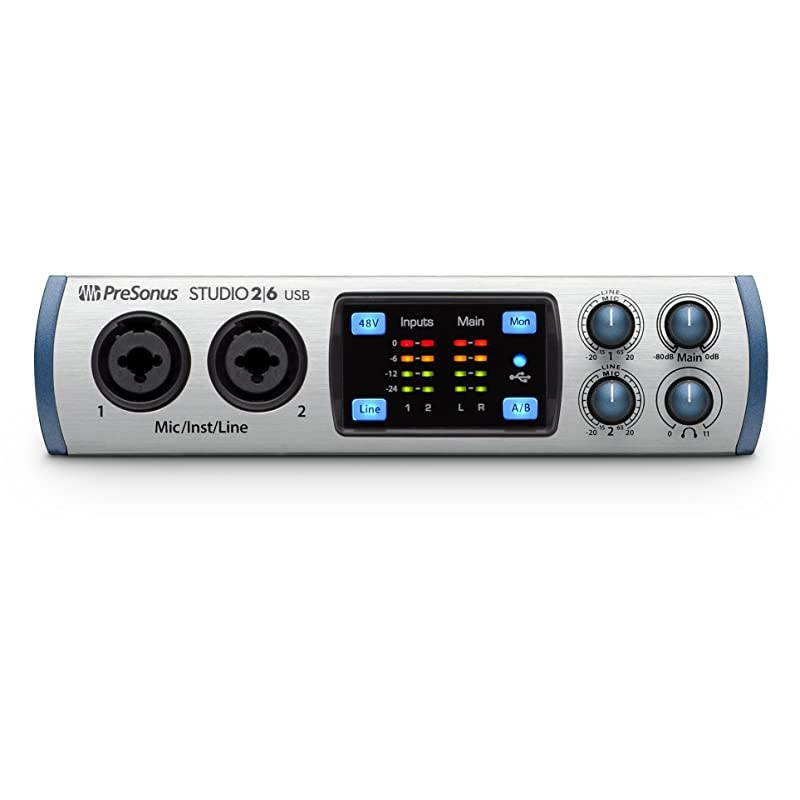 Audio Interface, 2 Mic Pres - 4 Line Outs (Studio 26)