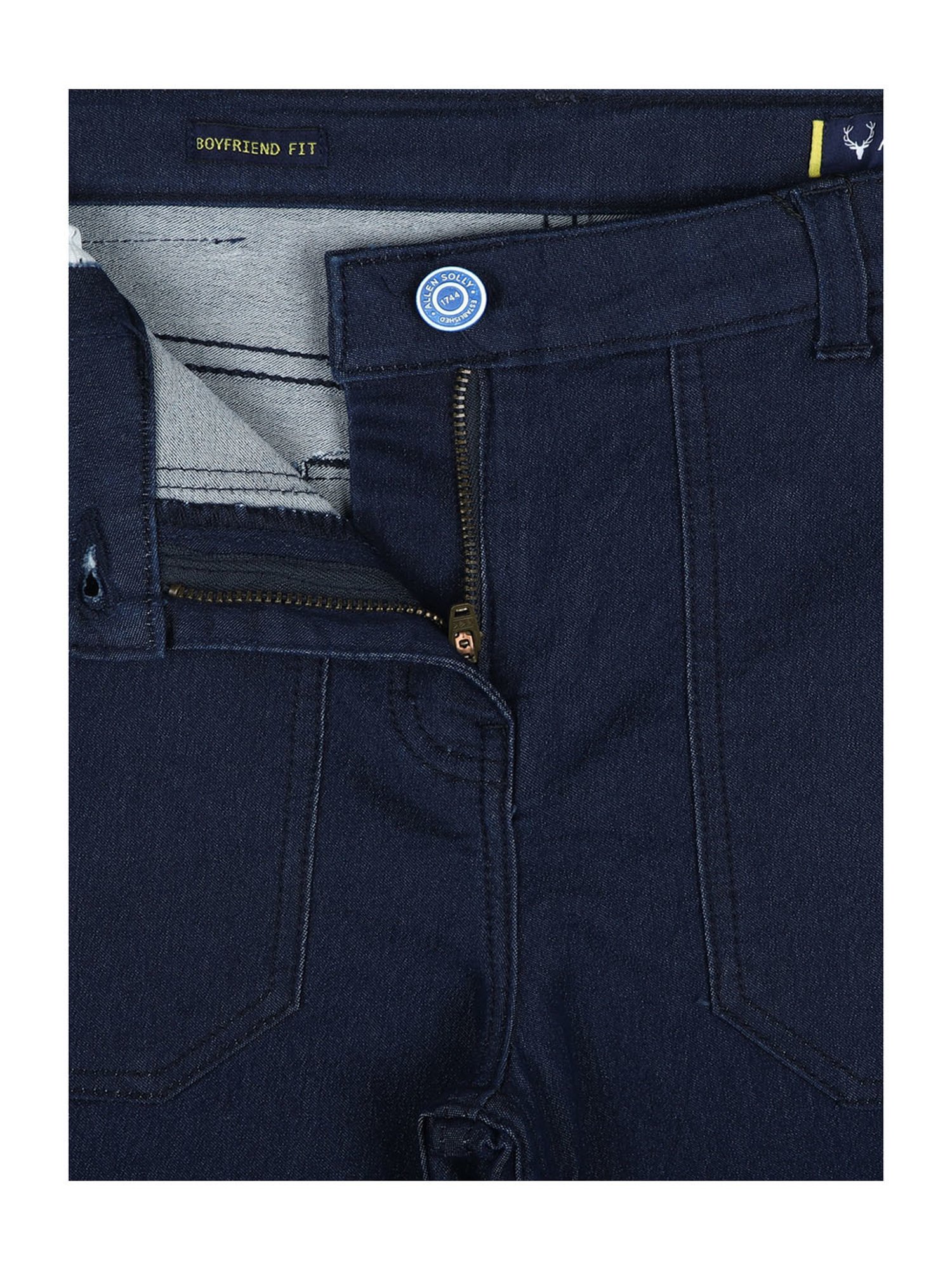 Allen Solly Junior Navy Solid Jeans