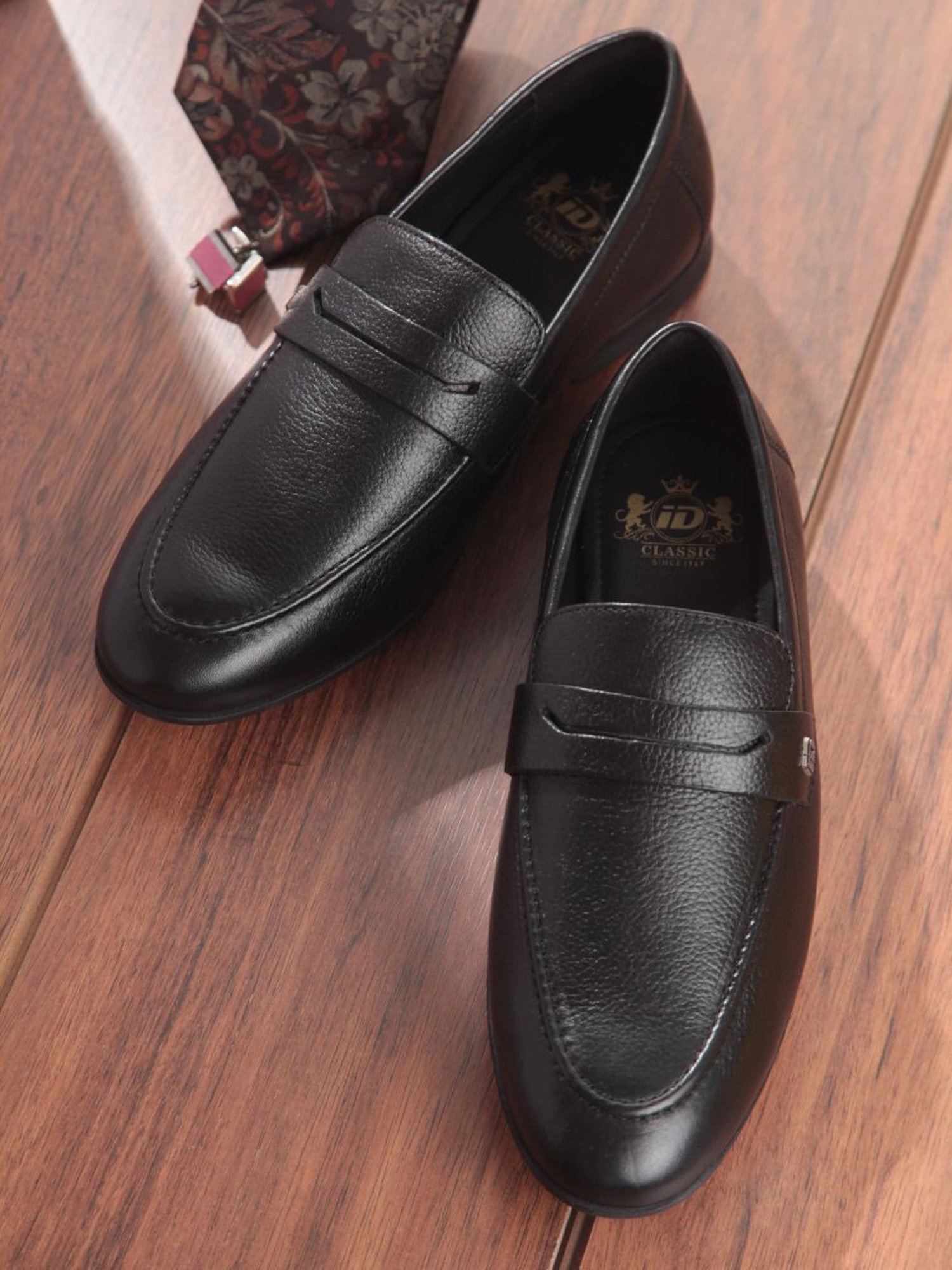 ID Men's Black Formal Loafers