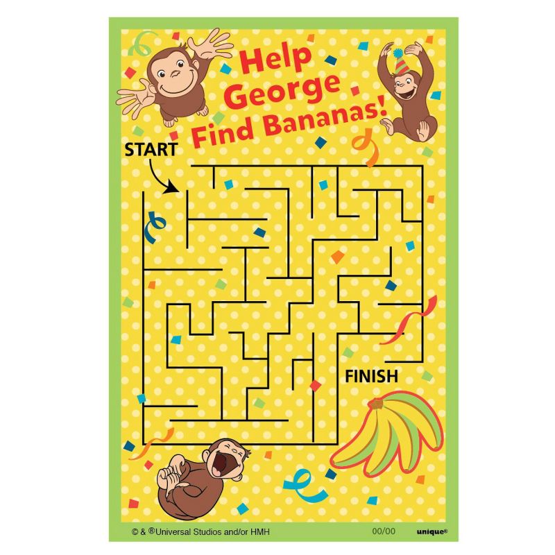 Curious George 48pc Party Favors