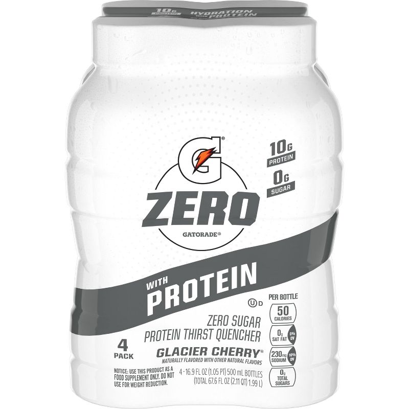Gatorade Zero RTD Protein - Glacier Cherry - 4pk/16.9 fl oz