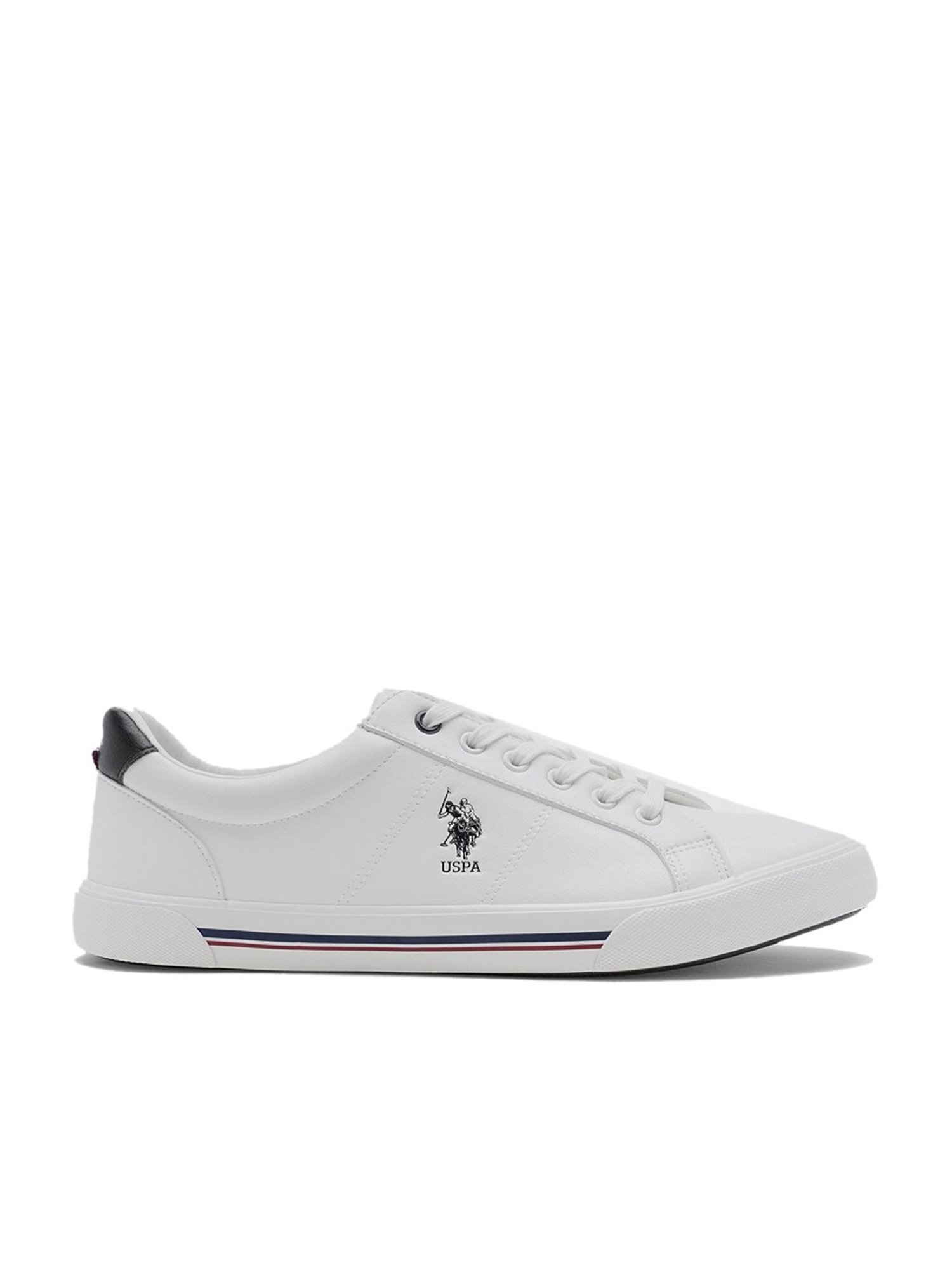 U.S. Polo Assn. Men's White Casual Sneakers