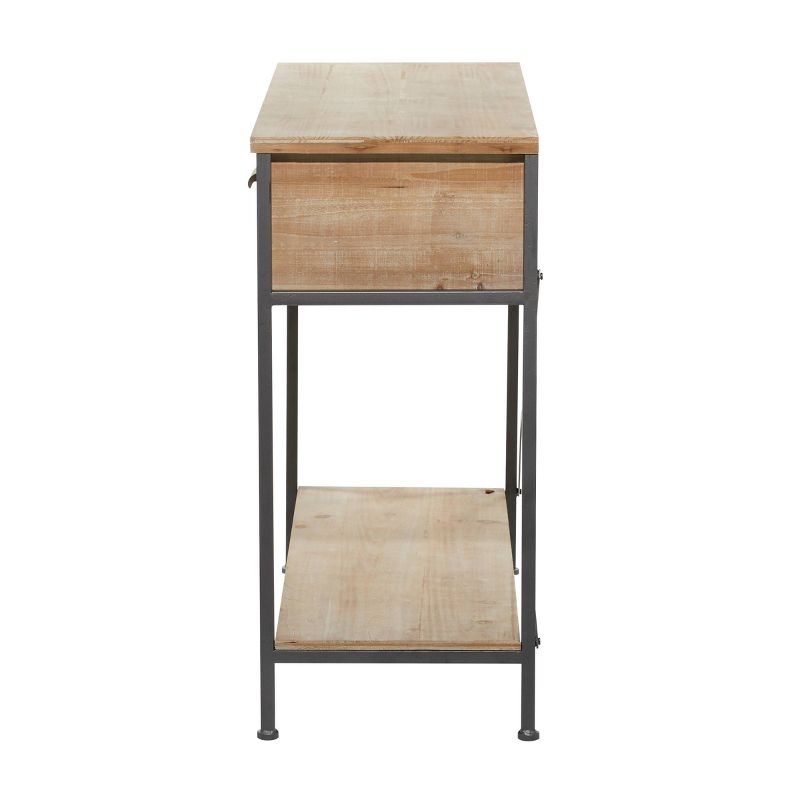 Contemporary Wood Console Table Red - Olivia & May