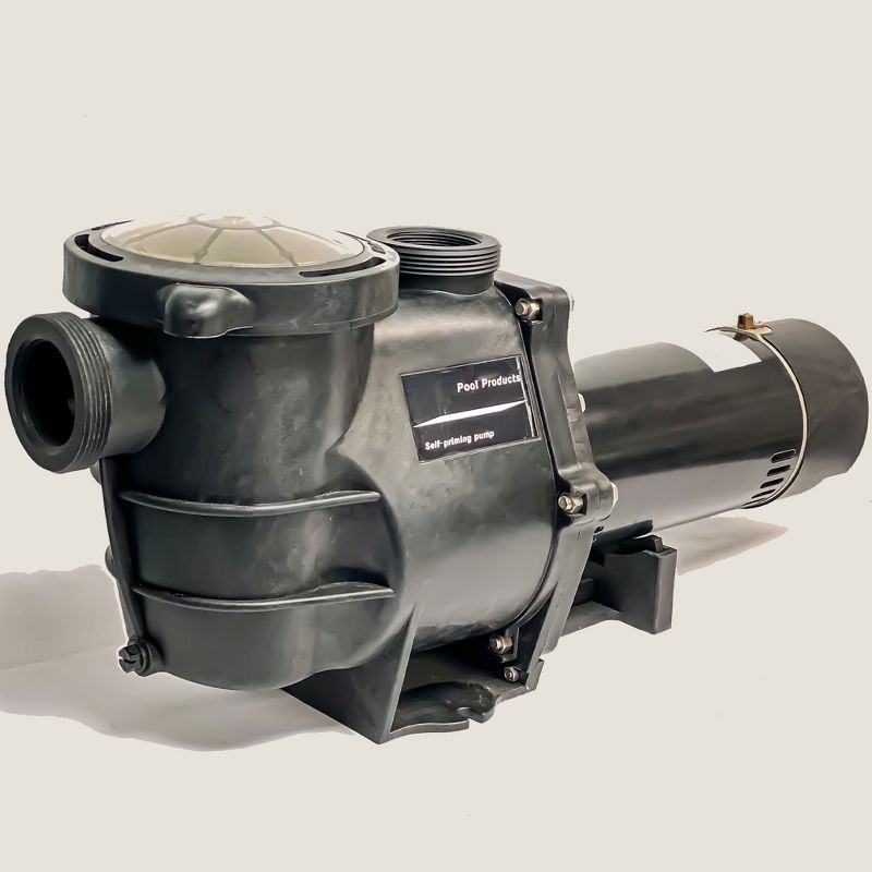 Blue Torrent Maxiforce 1 HP Self Priming Pump with Manual On Off Switch for In Ground Swimming Pools, 83 GPM, 115V or 230V Plug, 2 Inch Threads