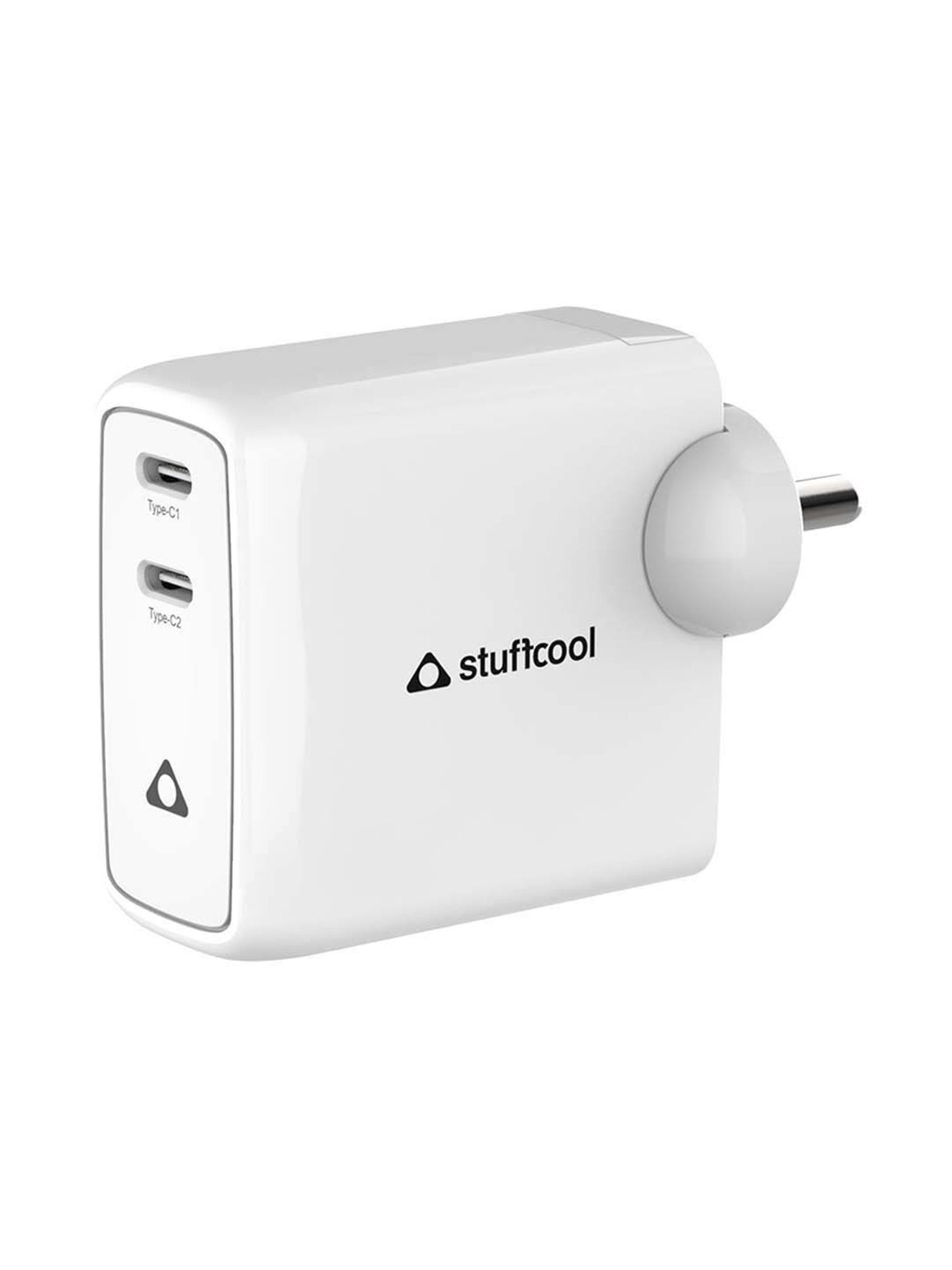 Stuffcool WCNEO45-WHT 45W Dual Type C Wall Charger (White)