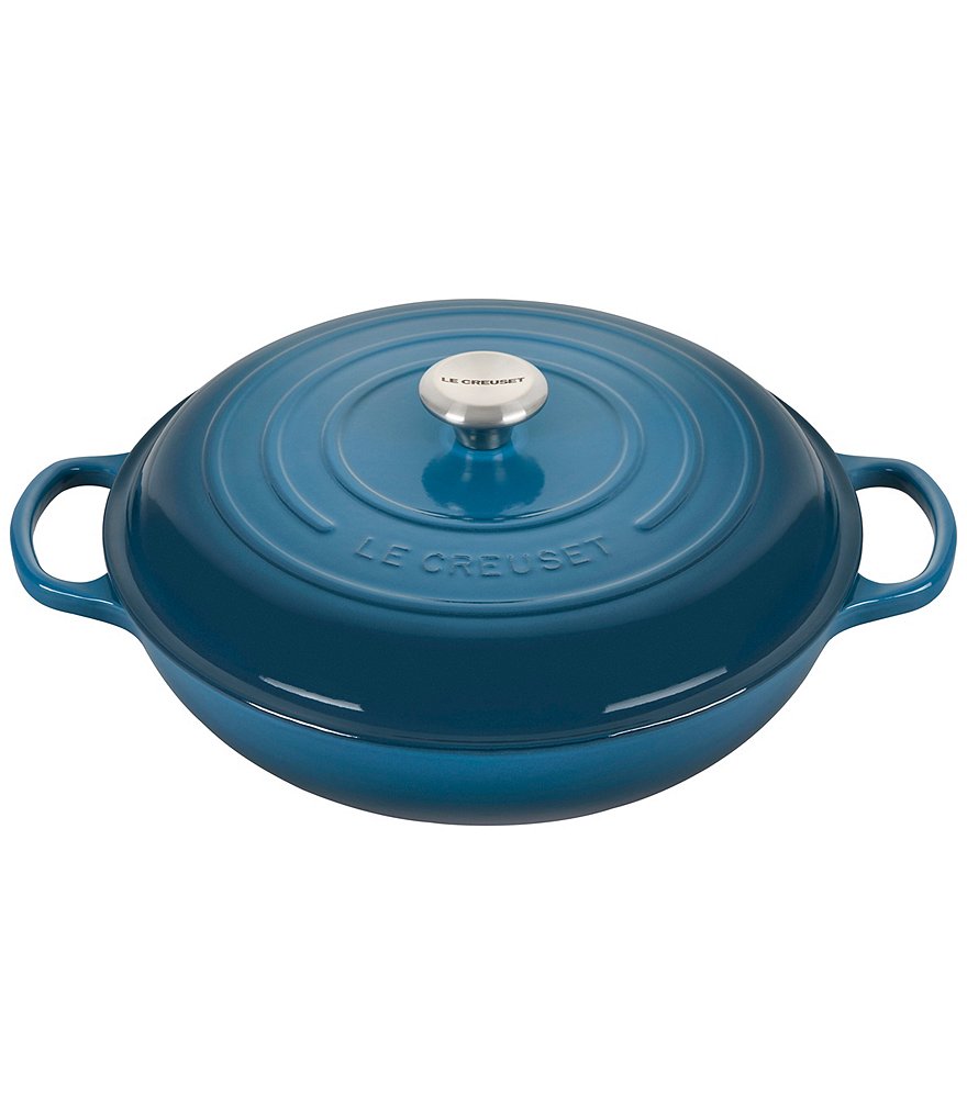 Le Creuset Signature 5-Qt Enameled Cast Iron Braiser with Stainless Steel Knob