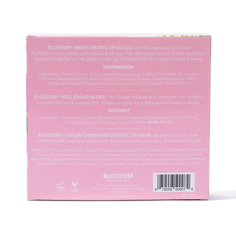 Blossom Lip Makeup Variety Pack - 3ct