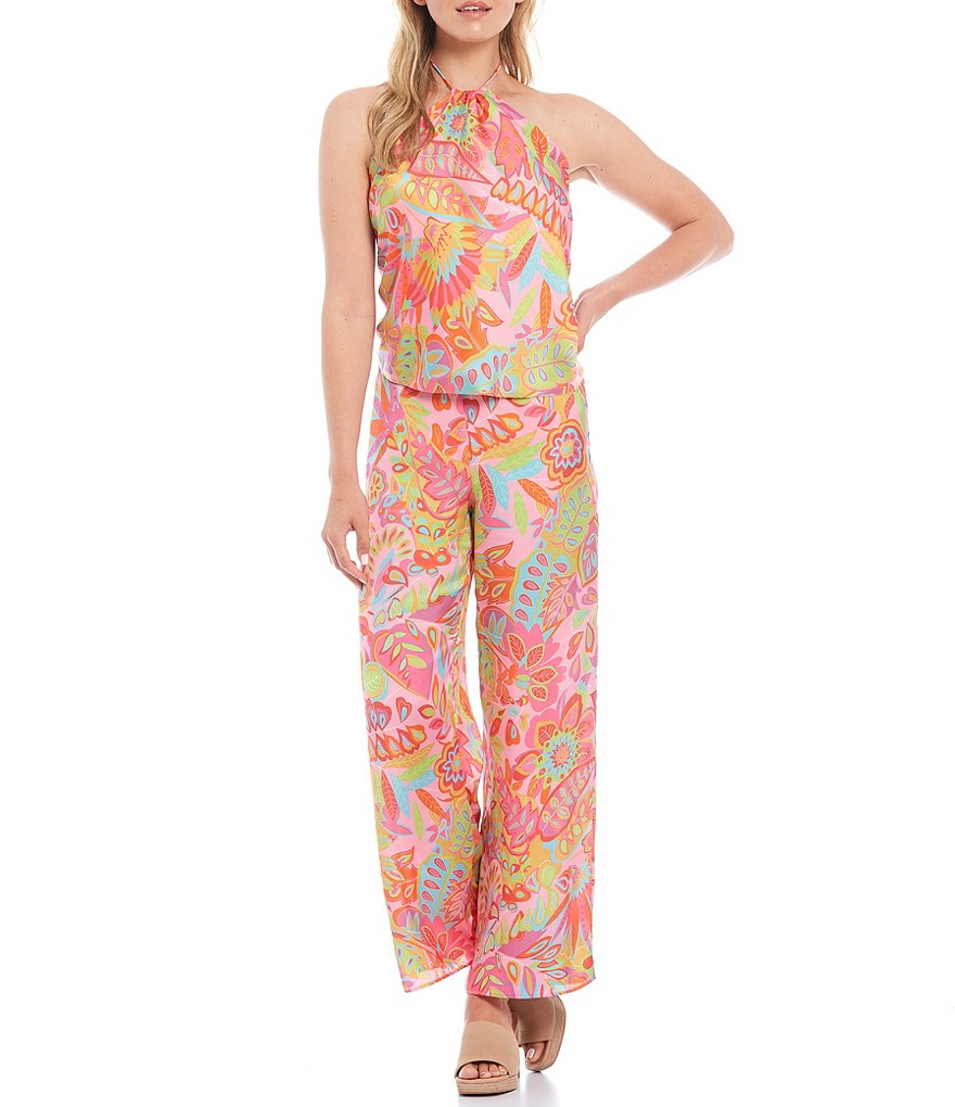 Julie Brown Kendel Amalfi Print Coordinating Wide Leg Pants