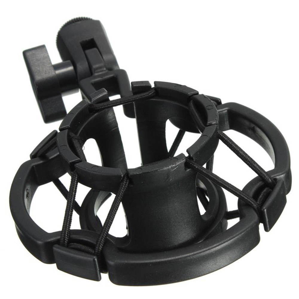 Universal Shock-proof Microphone Mount Plastic Studio Mic Holder Stand Clip For Large Diaphram Condenser