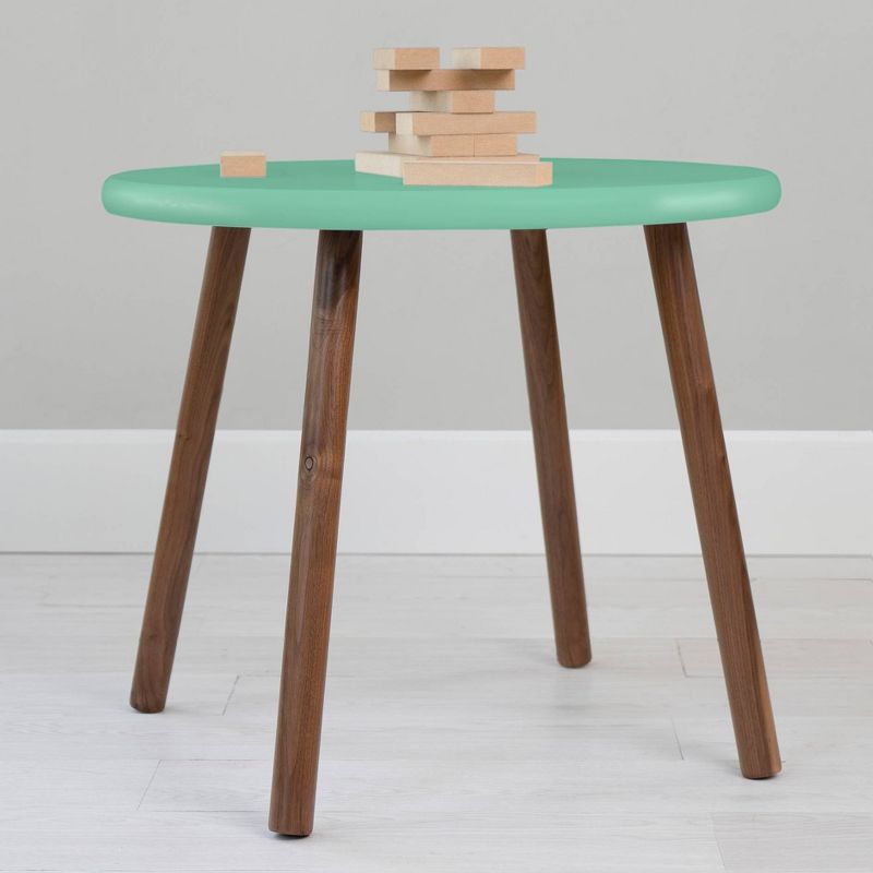 30" Peewee Round Kids' Table Walnut/Mint - Nico & Yeye