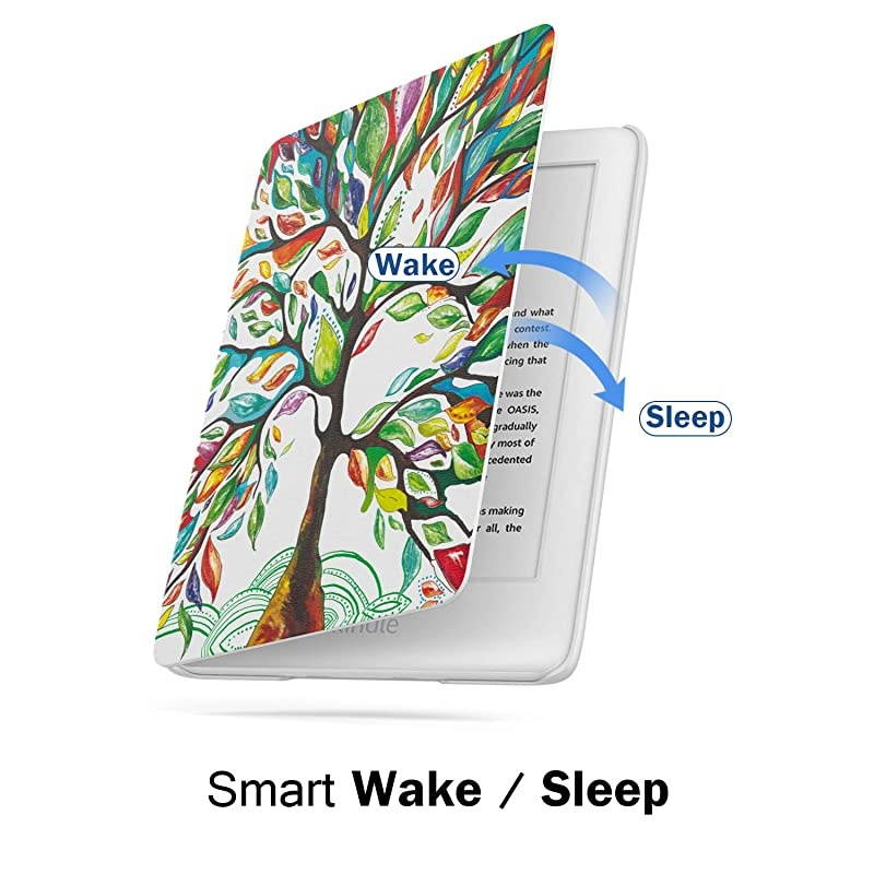 Case Fits All-New Kindle (10th Generation - 2019 Release Only), Thinnest Protective Shell Cover with Auto Wake/Sleep, Will Not Fit Kindle Paperwhite 10th Generation 2018 - Lucky Tree