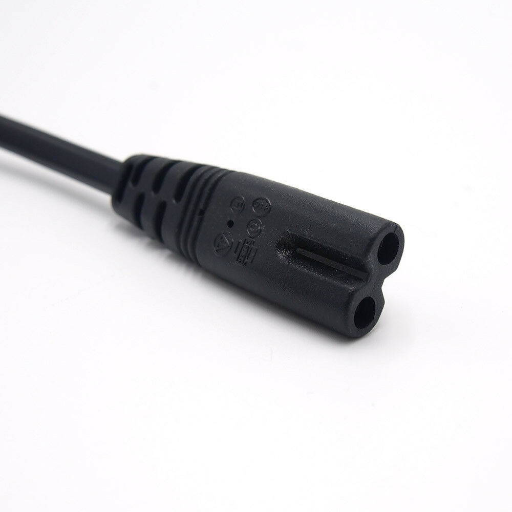 Lot 100 US 2 Prong 2Pin AC Male US Power Cord Cable Charge Adapter PC Laptop PS3