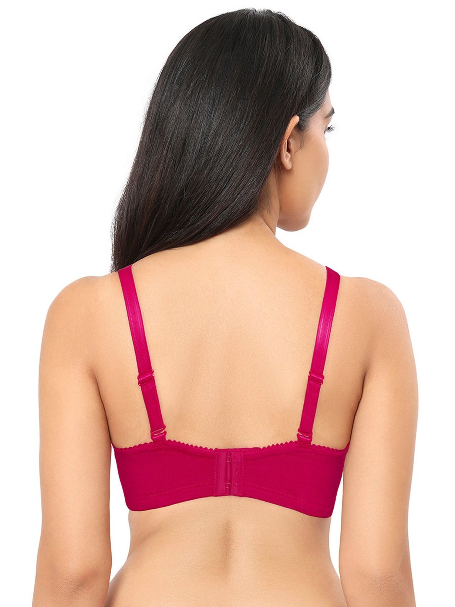 Amante Pink Cotton Full Coverage Bra