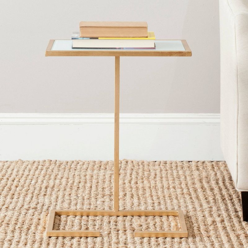 Neil Accent Table Gold/White - Safavieh