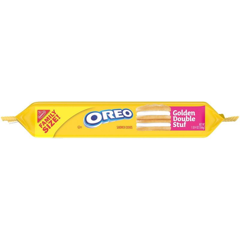 Oreo Golden Double Stuff Sandwich Cookies Family Size - 20oz