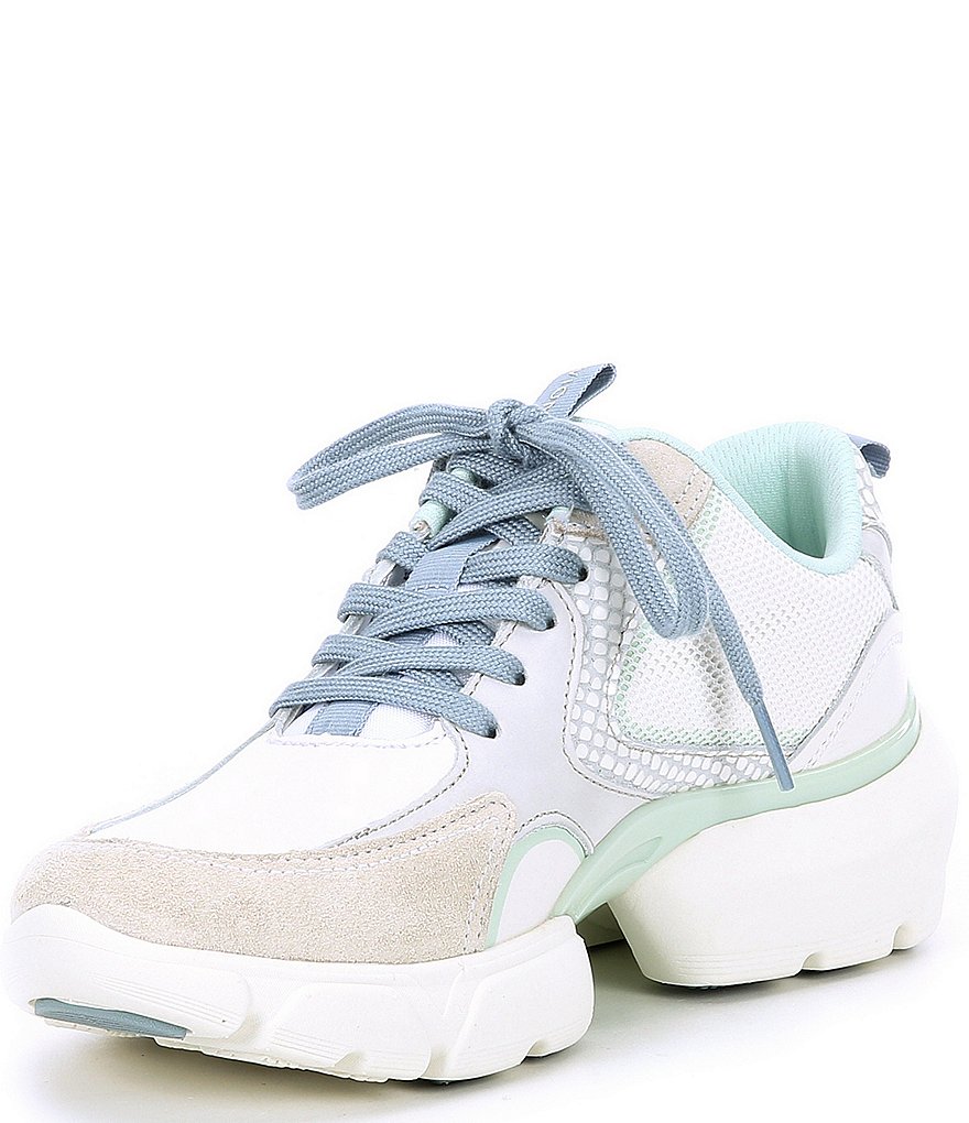 Vionic Aris Mesh Leather Chunky Lace-Up Sneakers