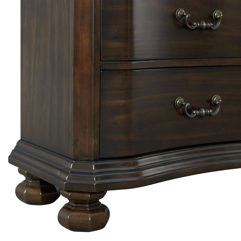 Serena 6 Drawer Dresser with Mirror Espresso - Picket House Furnishings