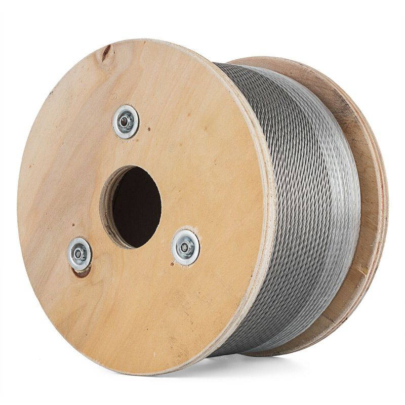 3/16 7x19 Stainless Steel Aircraft Cable 500ft Reel T304 150M Wire Rope