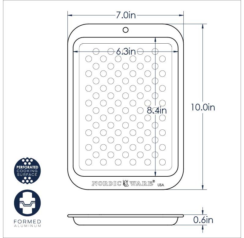 Nordic Ware Compact Ovenware Pizza/Crisping Sheet