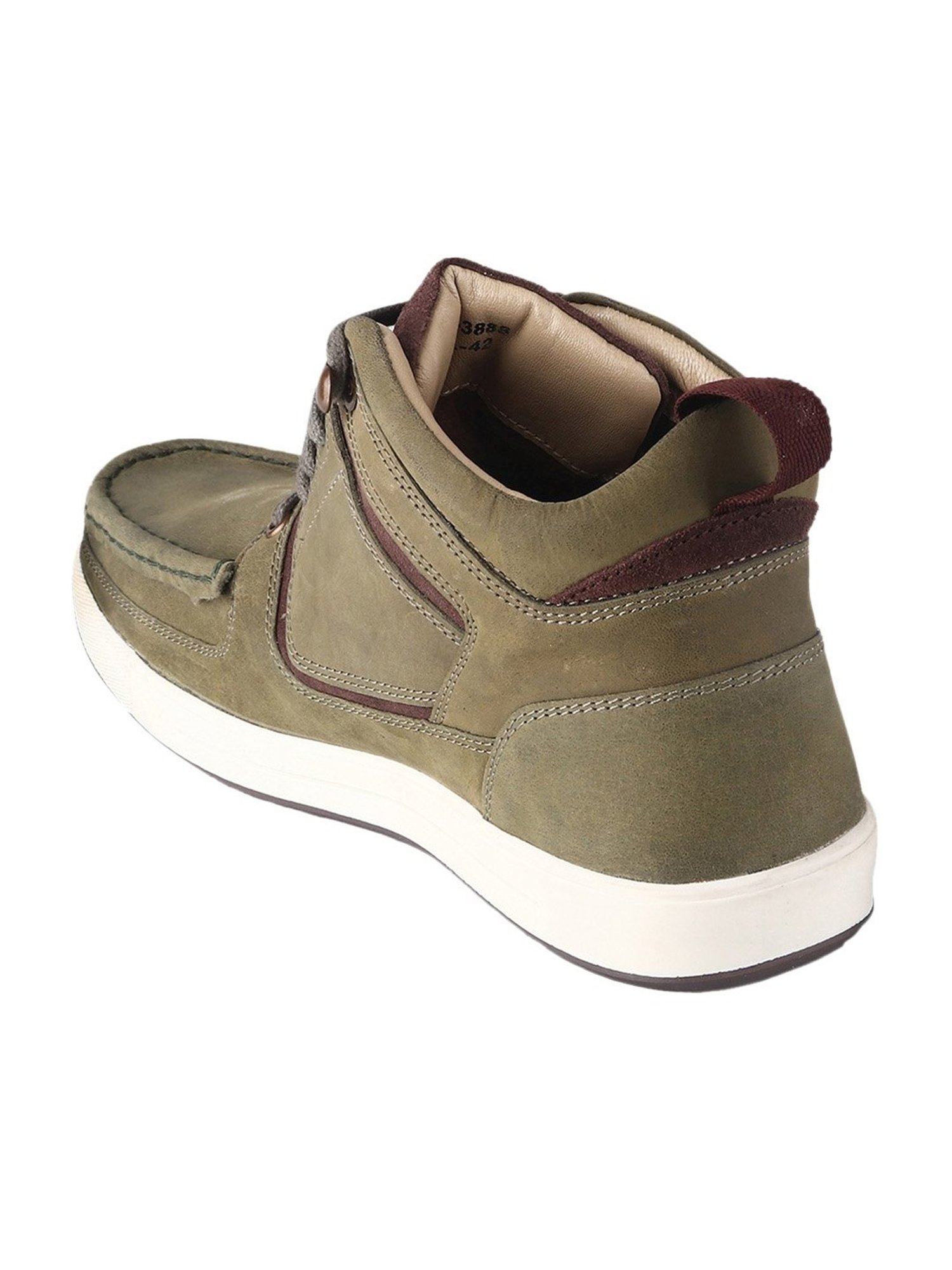 Red Chief Men's Olive Derby Boots